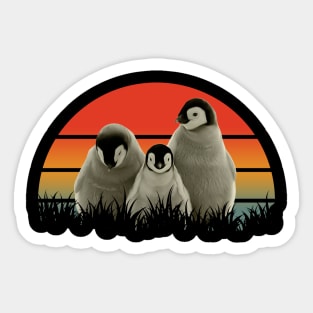 Feathered Frost Fiesta Penguin Dreams, Stylish Tee for Wildlife Devotees Sticker